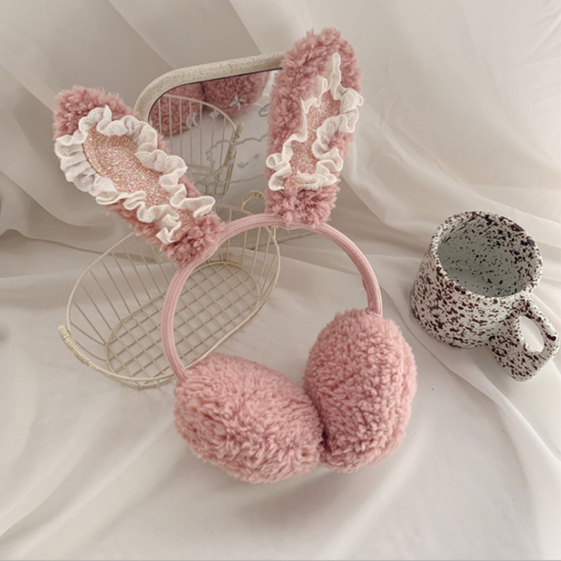 Chụp Tai Giữ Ấm Chống Gió Hình Tai Thỏ Dễ Thương Dùng Trượt Tuyết / Hoạt Động Ngoài Trời Vào Mùa Đông