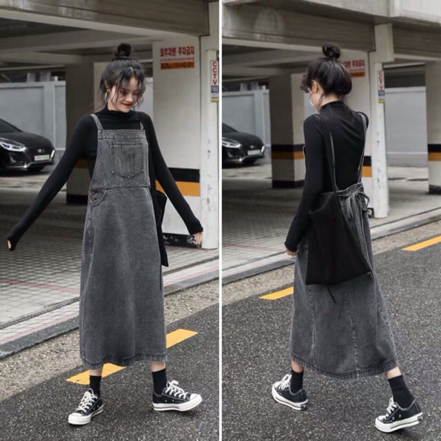 [SIZE S-L]Váy yếm jeans Quảng Châu phong cách Ulzzang Hàn Quốc cực xinh giá rẻ | BigBuy360 - bigbuy360.vn