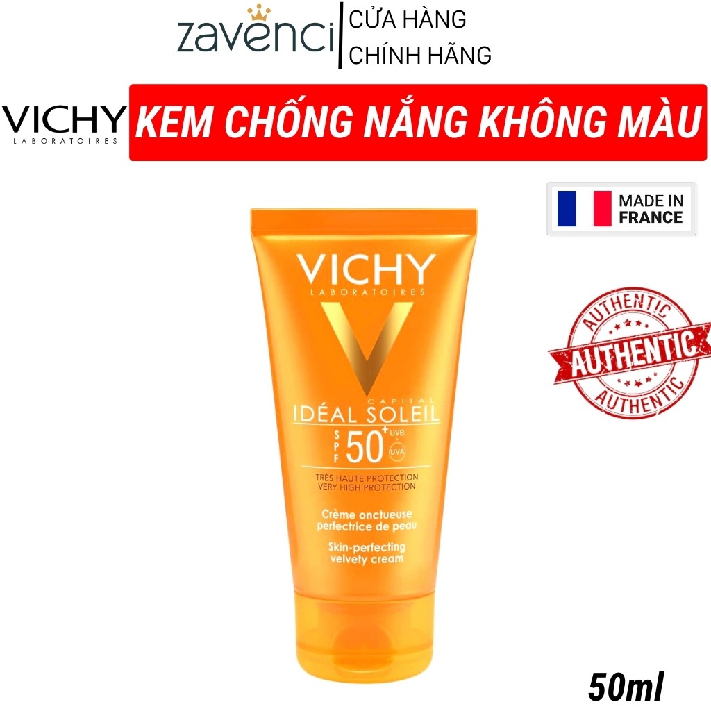 Kem Chống Nắng VICHY Ideal Soleil SPF 50 Dành Cho Da Dầu Và Da Khô (50ml)