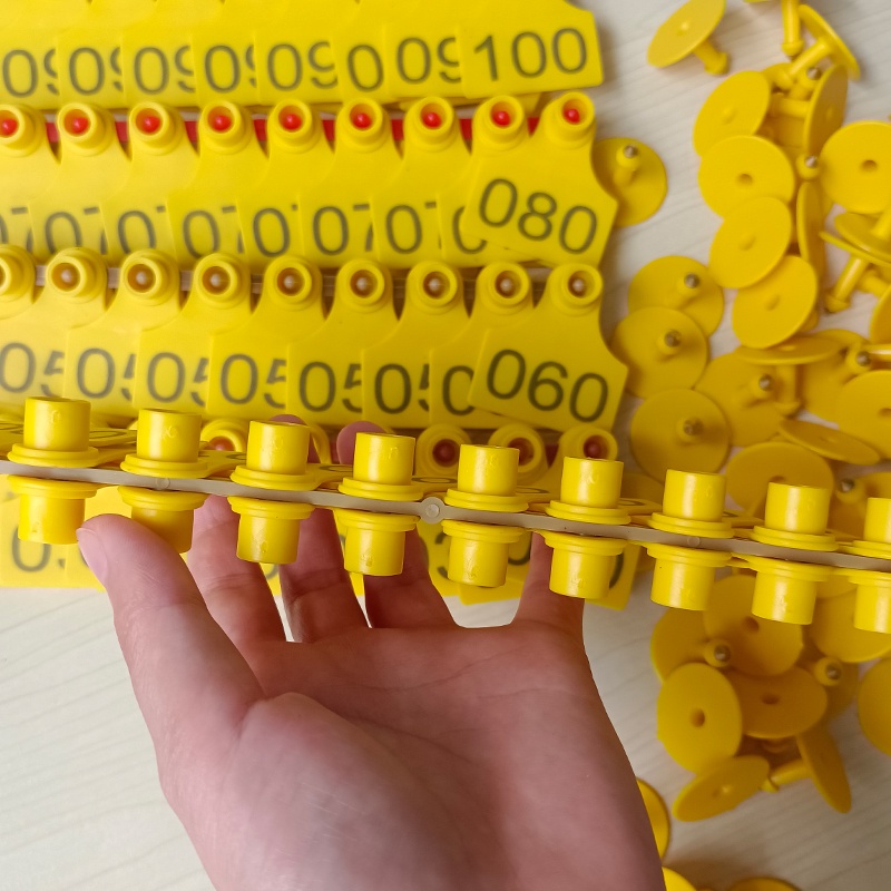Thẻ Tai Heo, Sẵn Số 001-100 Thẻ Đeo Tai Bằng Nhựa Với Dễ Dàng Sử Dụng  Cho Gia Súc Lợn