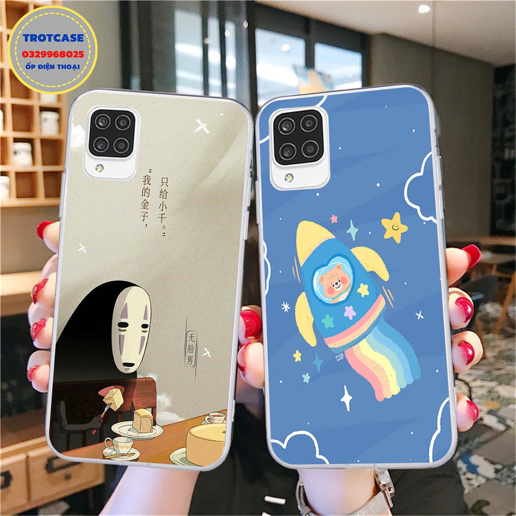 [ Samsung A12 ] Ốp lưng điện thoại Samsung A12 - ốp dẻo trong in hình tàu vũ trụ , vô diện và gấu xinh xảu | BigBuy360 - bigbuy360.vn