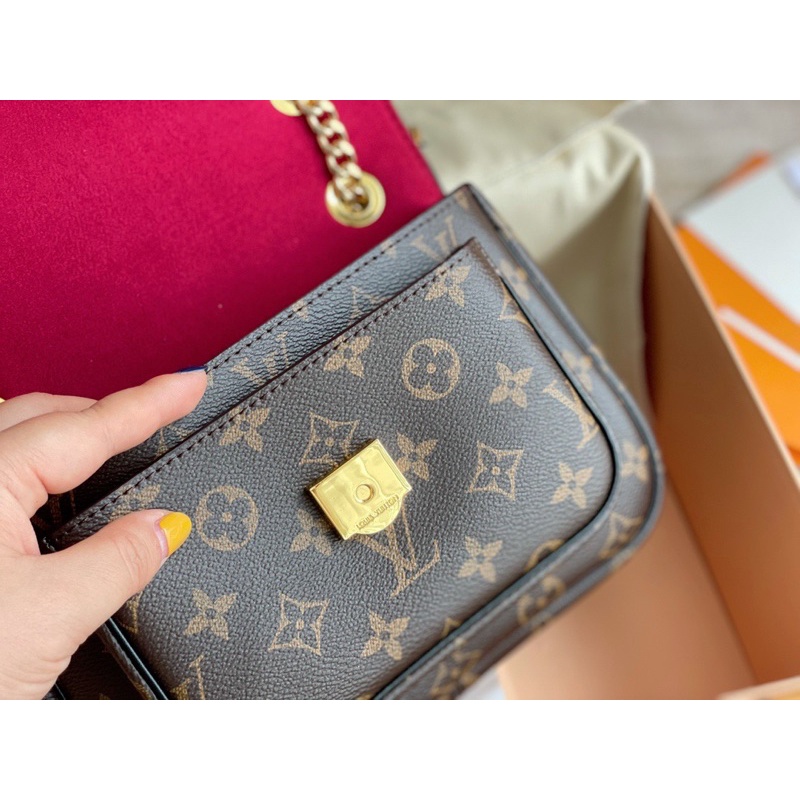 Túi đeo vai nữ hai dây LOuis Vuitton LV da thật nhập khẩu hàng cao cấp