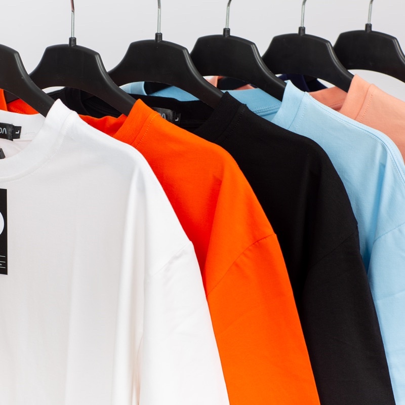 Áo thun Unisex Basic Tee phông trơn nam nữ tay lỡ oversize form rộng nhiều màu | BigBuy360 - bigbuy360.vn