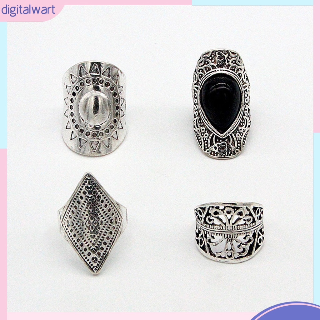 Nhẫn hợp kim kiểu dáng độc đáo thời trang nam nữ