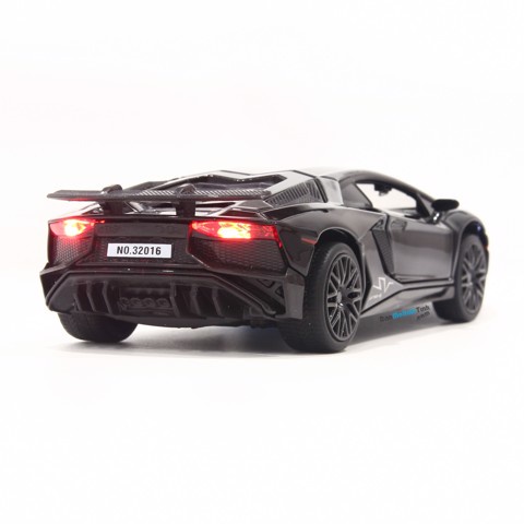 MÔ HÌNH XE XE MÔ HÌNH LAMBORGHINI AVENTADOR LP750-4 SV BLACK 1:32 MINIAUTO