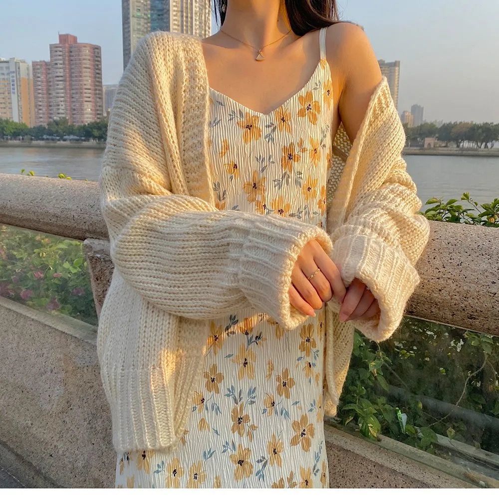 【Gửi hàng từ 8/2】Đầm hai dây dáng chữ A họa tiết hoa độc đáo thời trang cho nữ | BigBuy360 - bigbuy360.vn
