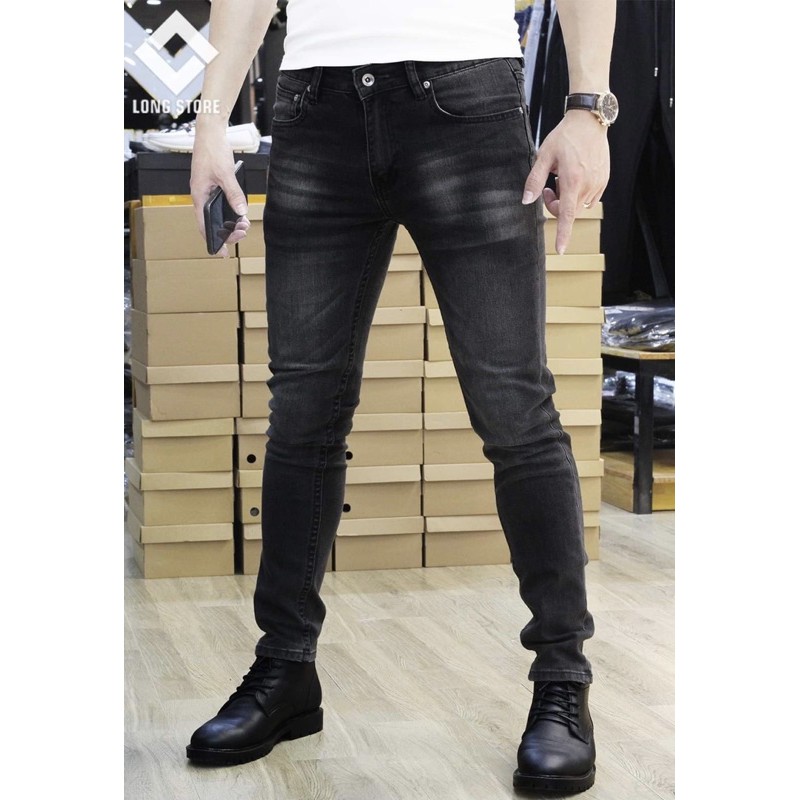 Quần jean nam big size cao cấp ôm dáng size đại màu đen (có size trên 90kg) | BigBuy360 - bigbuy360.vn