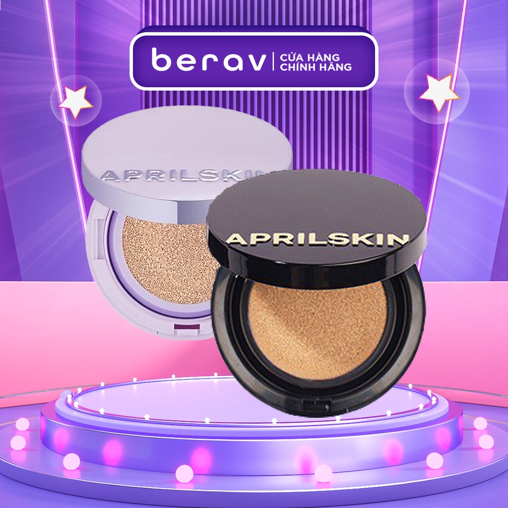 Phấn Nước April Skin Black Magic Snow Cushion Galaxy Edition (15g)