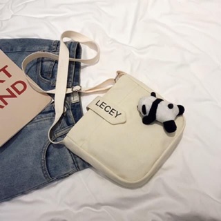 Túi xách tote vải đeo chéo