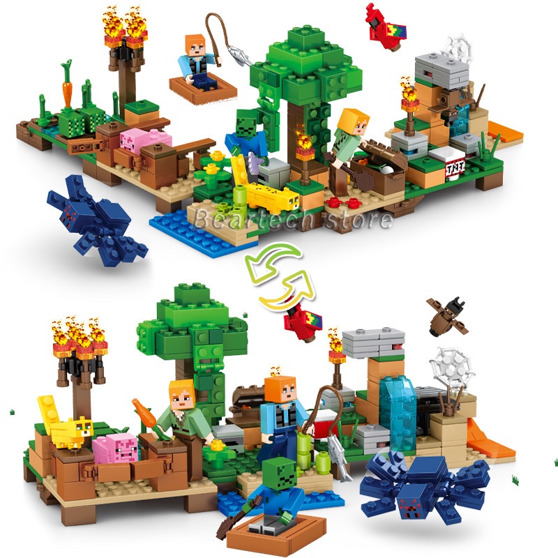 Bộ Lắp Ghép Lego Nhân Vật Game Minecraft 2 Trong 1