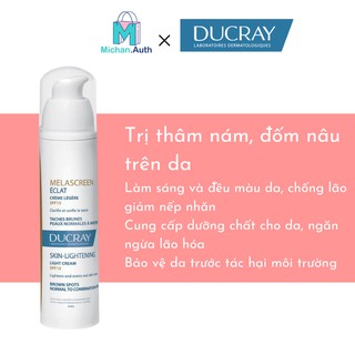 Kem Mờ Nám Và Phục Hồi Da Ducray Melascreen Eclat Lightening Light Cream SPF15 40ml