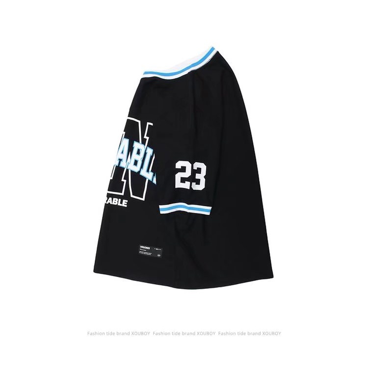 Áo Thun Bóng Chày Tay Ngắn Cổ Chữ V Thời Trang Mùa Hè Dễ Phối Đồ Cho Nam Size M-3xl
