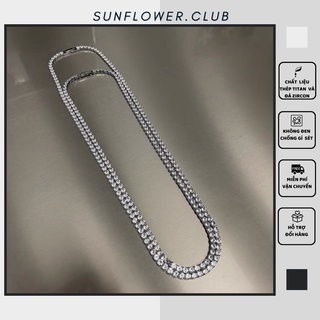 Dây chuyền HIPHOP CUBAN ICE đính đá zircon