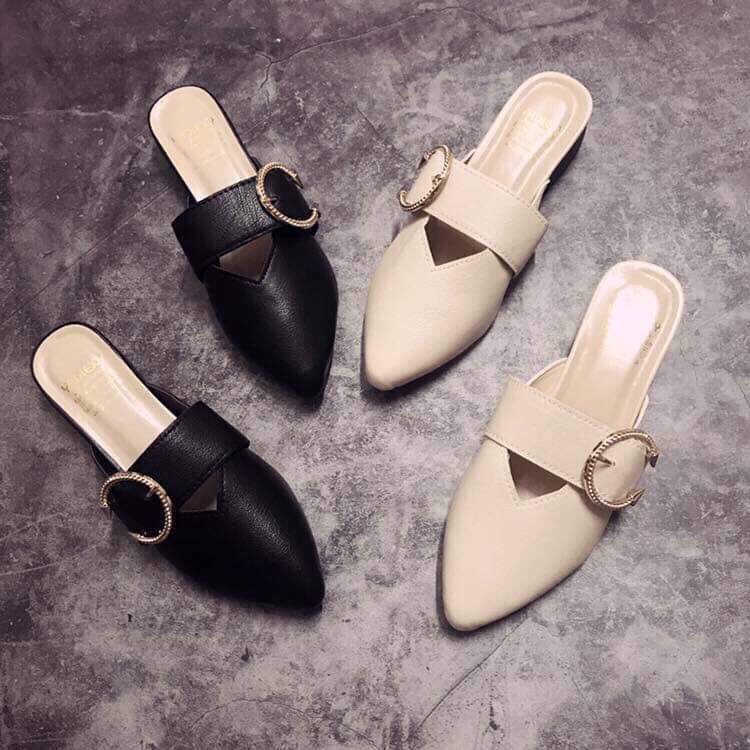 Sục Mũi Nhọn Gắn Đai Ngang Phong Cách Hàn Quốc( xả kho SLL 59k)