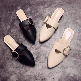 Sục Nữ Mũi Nhọn Gắn Đai Ngang Phong Cách Hàn Quốc Dễ Phối Đồ