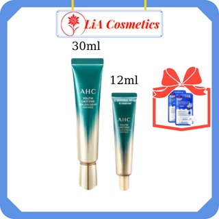 Kem mắt ahc time rewind real eye cream for face, kem dưỡng da mắt hỗ trợ giảm thâm mắt 12ml & 30ml