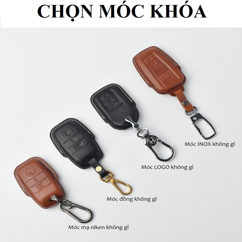 Ốp Chìa Khoá Honda CRV Da Thật Phụ Kiện Honda CRV Bọc Chìa Khoá Honda City Bảo Hành 2 Năm [Giá Xưởng]