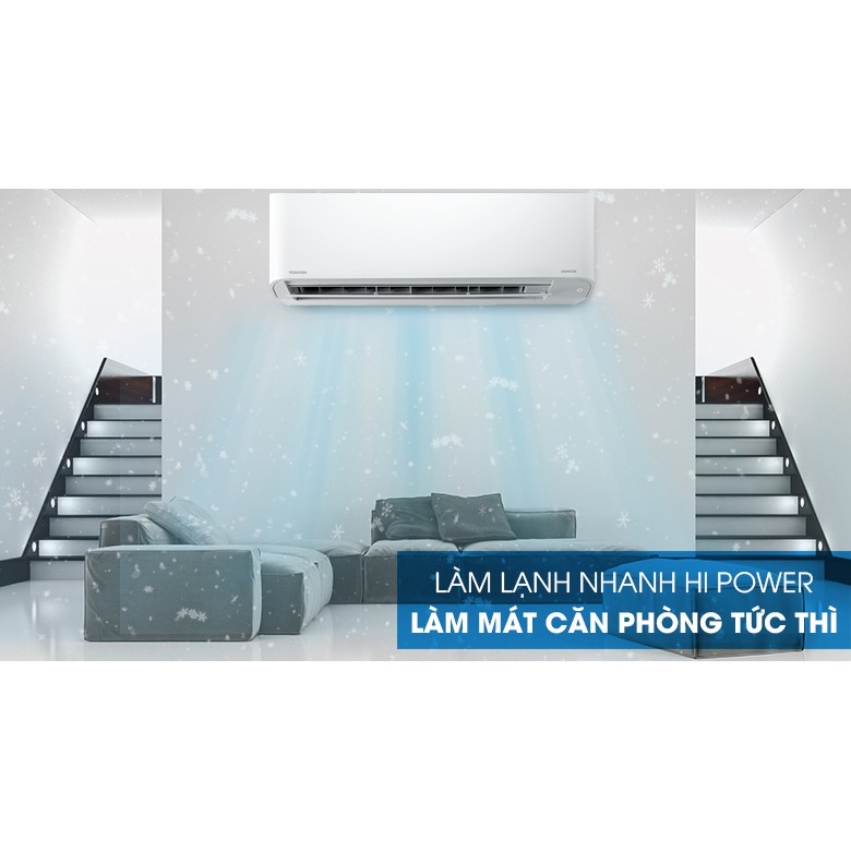 Máy lạnh Toshiba Inverter 1.5 HP RAS-H13C3KCVG-V (Miễn phí giao tại HCM-ngoài tỉnh liên hệ shop)