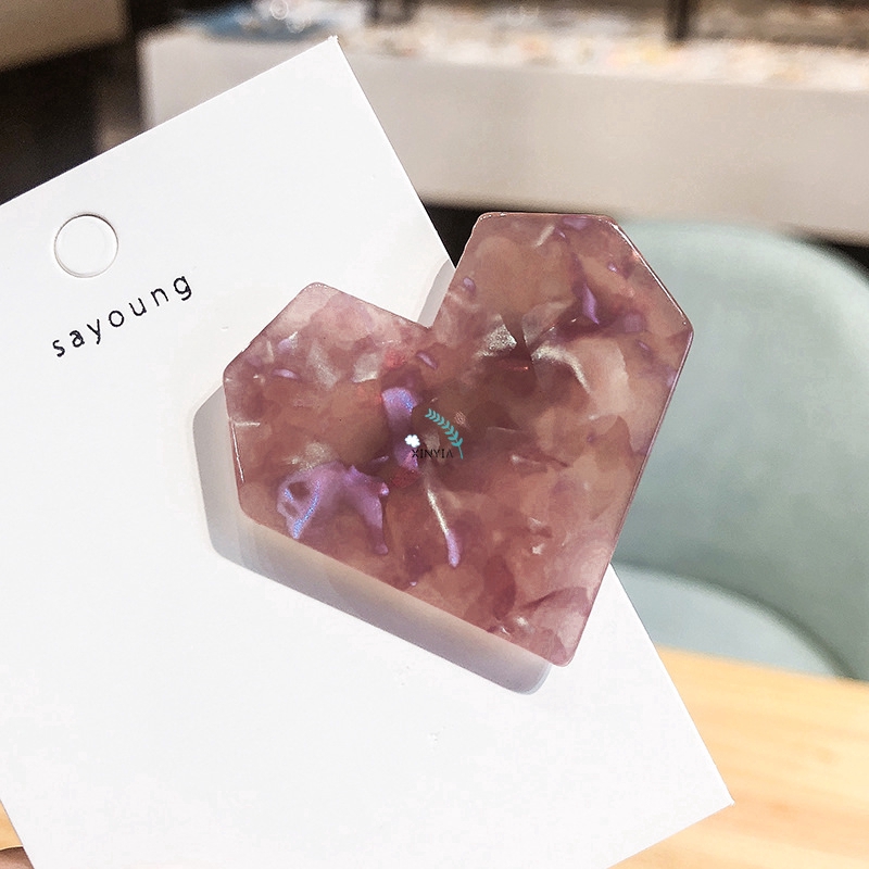 Kẹp Tóc Hình Trái Tim Phong Cách Hàn Quốc Xinh Xắn Cho Nữ