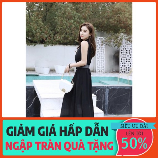 [Mua 1 Tặng 1] Đầm Maxi Dài Lụa Đẹp Hàng Hiệu Cao Cấp, Đi Biển, Dự Tiệc Váy Maxi Trắng Xám, Đen - GShop 👗