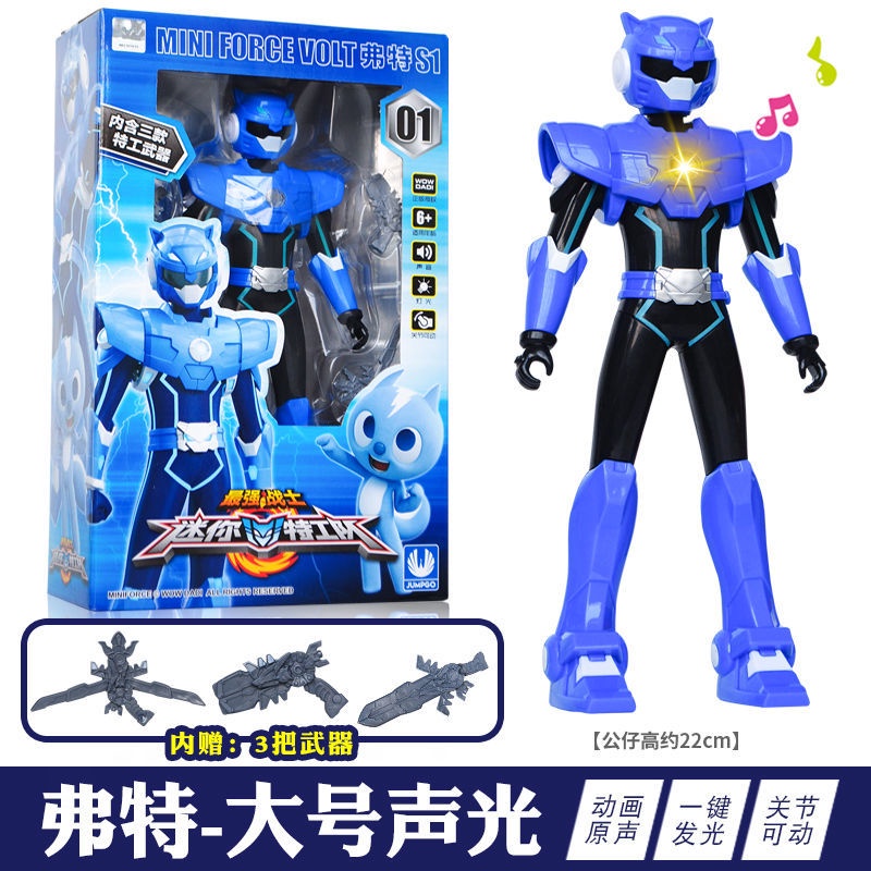 Miniforce x / mini capsule mini x force robot mini force sound and light warrior doll bộ mô hình búp bê