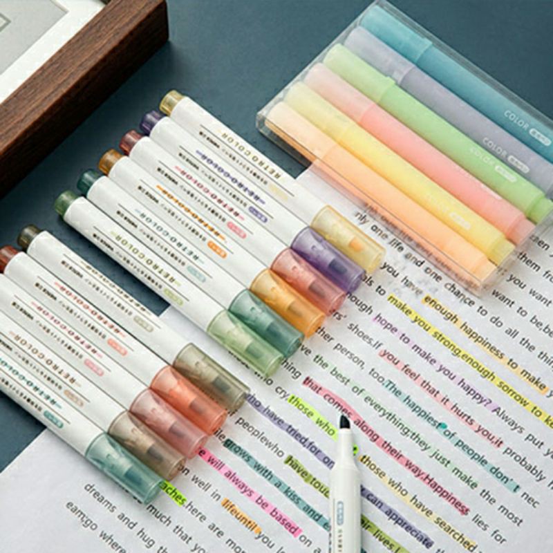 Bộ bút HIGHLIGHTER 6 màu xinh xắn tiện dụng