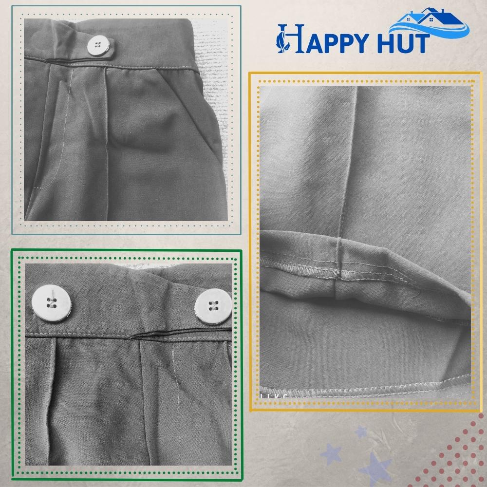 Quần short nữ bigsize ống rộng màu đen mặc ở nhà đi chơi phong cách trẻ trung cá tính có size (58-95kg) HAPPY HUT Q02 | BigBuy360 - bigbuy360.vn