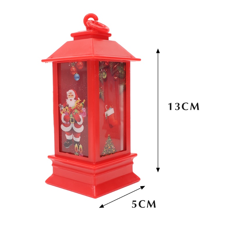 Đèn Lồng LED Không Lửa In Họa Tiết Hoạt Hình Ông Già Noel / Người Tuyết Trang Trí Nhà Cửa / Tiệc Giáng Sinh