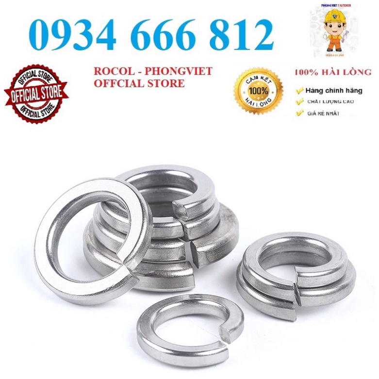 Set 50c và  20c Long đen vênh đen cấp bền 8.8 M3, M4, M5, M6,M8, M10,M12