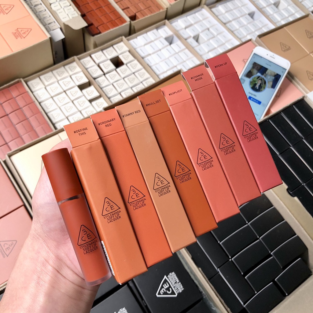 (BILL KOREA) Son Kem Lì 3CE Soft Lip Lacquer 6g