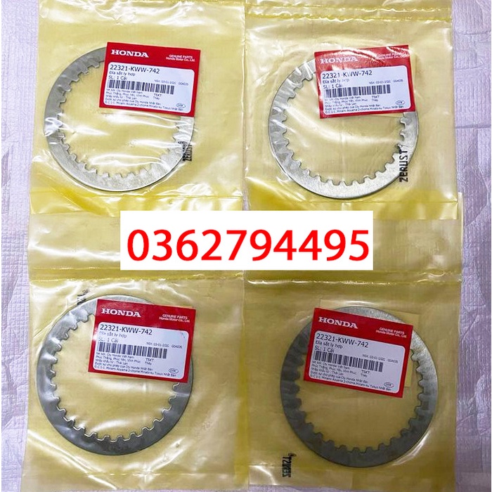 Bộ 4 lá sắt nồi Winner v1/Winner X/Winner V3/Sonic Zin chính hãng Honda