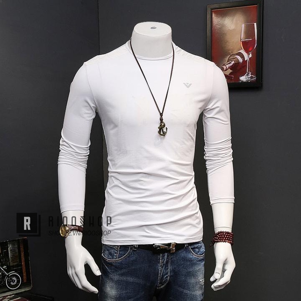 Áo thun nam tay dài hàn quốc ARMA cực đẹp RKL020 - áo phông nam dài tay đẹp Riooshop | BigBuy360 - bigbuy360.vn