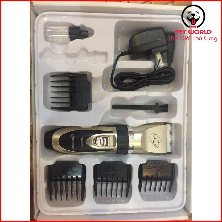 Tông Đơ Cắt Lông Chó Mèo Clipper Cao Cấp Full Phụ Kiện Bảo Hành 1 Đổi 1 Nếu Có Lỗi