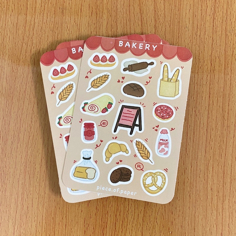 Sticker bakery - hình dán bánh ngọt