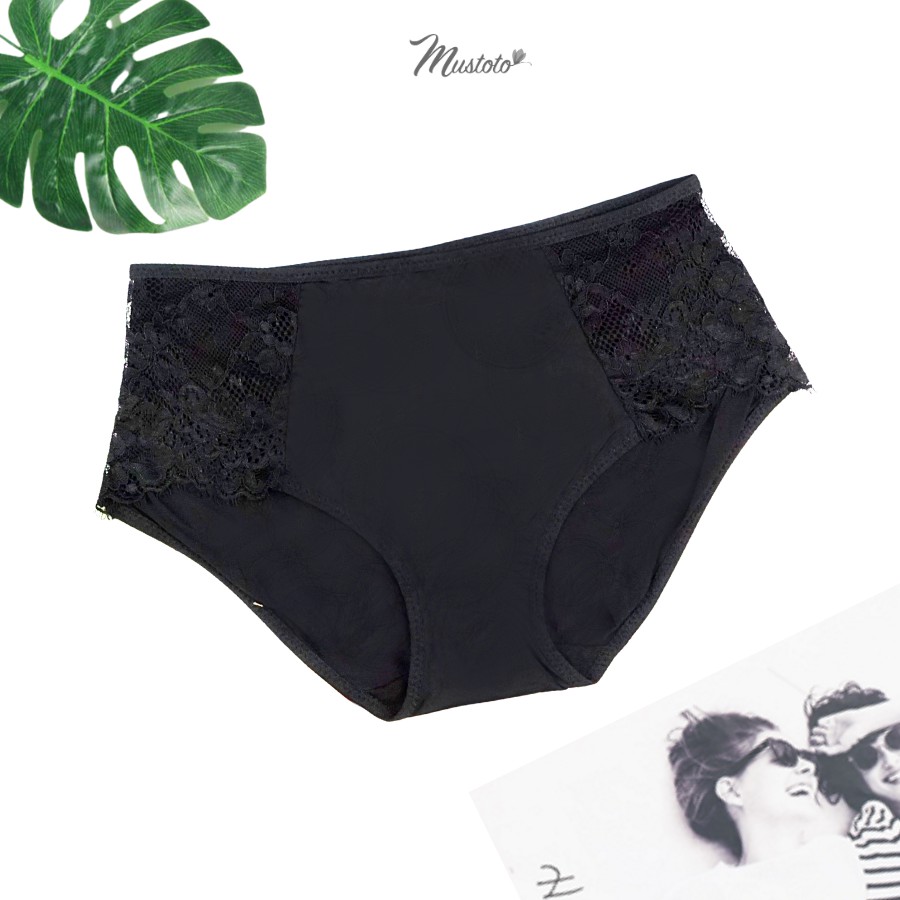 [Mã FAMALLT5 giảm 15% đơn 150k] Quần Lót Nữ Lưng Vừa Trơn Phối Ren (Mustoto MQ46) | BigBuy360 - bigbuy360.vn