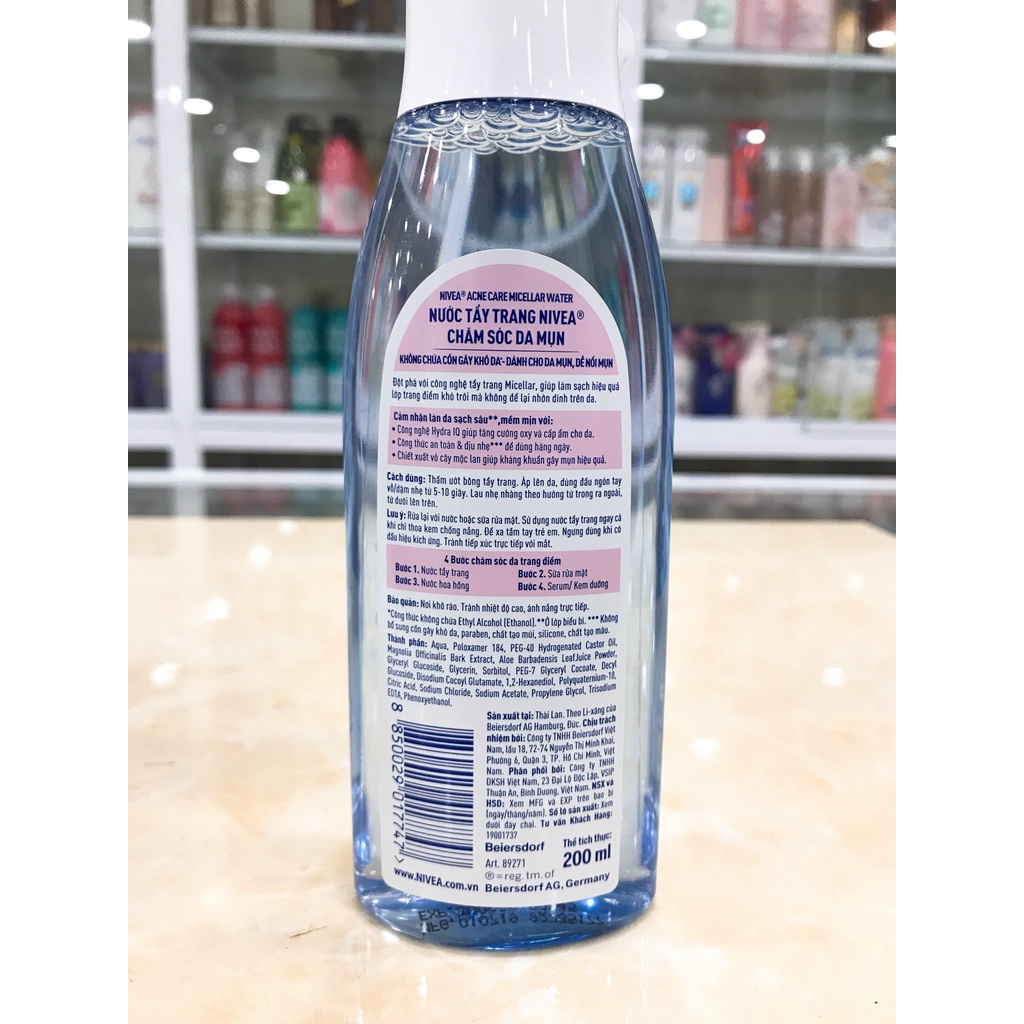 NƯỚC TẨY TRANG NIVEA SÁNG DA SẠCH SÂU MỀM MỊN CHÍNH HÃNG CÔNG TY