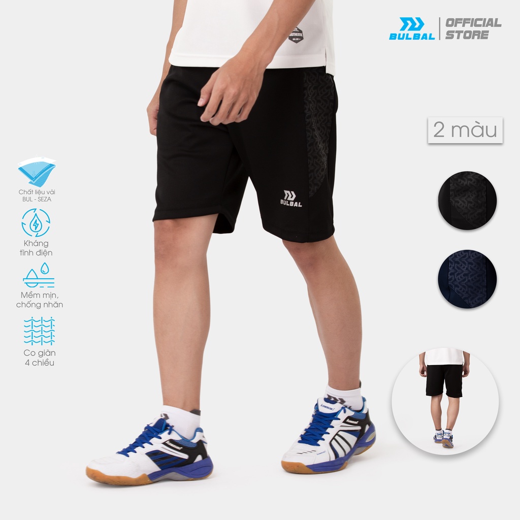 Quần Short Thể Thao Bulbal Waso 8, Chất Vải Bul-Seza , Co Giãn 4 Chiều Và Thông Thoáng Khí