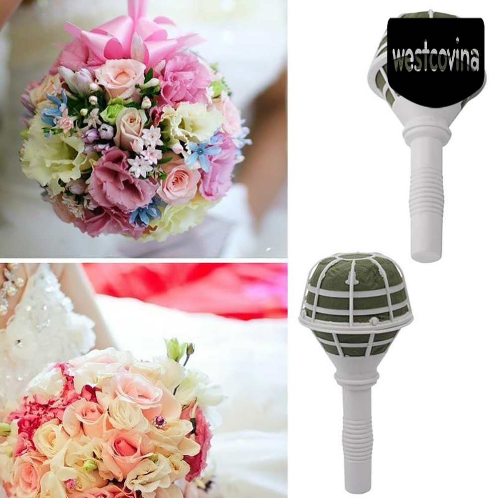 [Hot]☀ Tay Cầm Mút Xốp Trang Trí Bó Hoa Cưới DIY