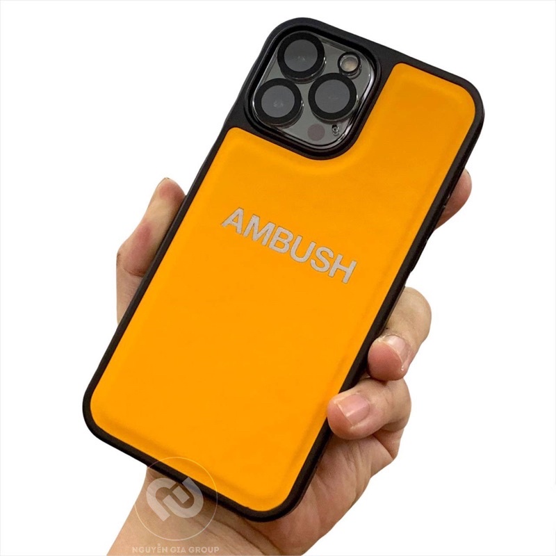 ốp chống rớt sườn vuông phản quang Ambush cho ip 13 pro max/12 pro max/11 pro max