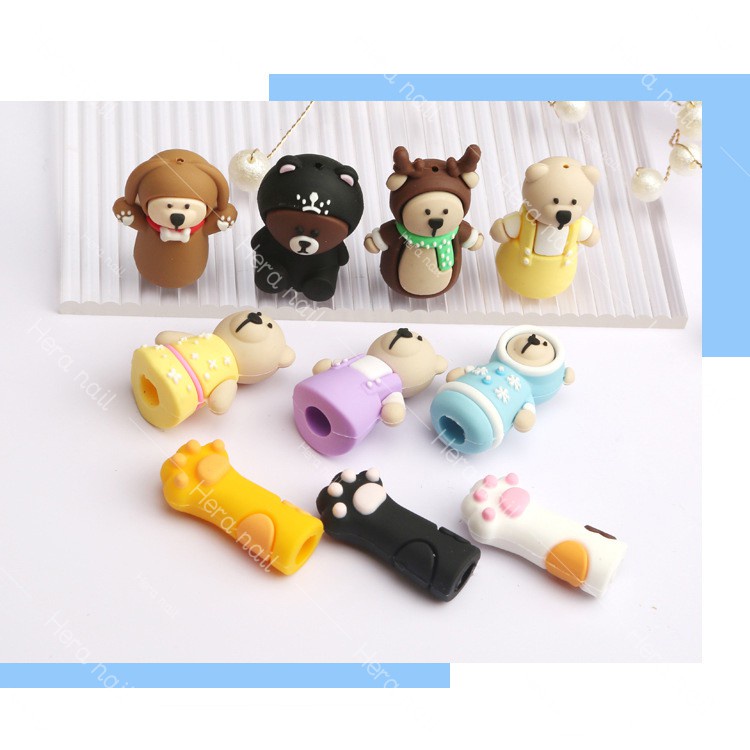 Bọc đầu kìm nhặt da ,nhíp gắp đá nail ngẫu nhiên
