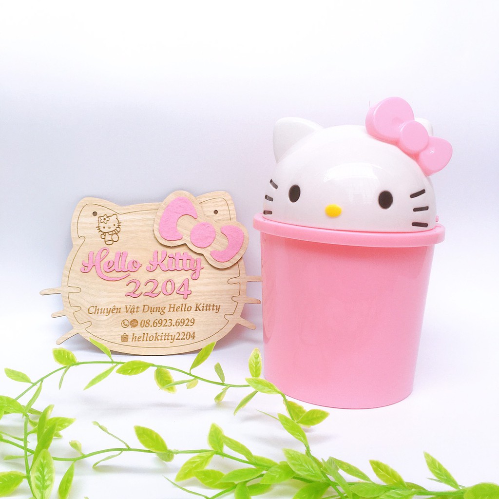 🌸🌸Thùng rác nhựa mini để bàn tiện lợi, dễ thương Hello Kitty☘☘