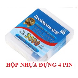 Bộ 4 Viên Pin Tiểu Sạc AA Doublepow Dung Lượng Cao 3000 mAh Dùng Cho Đồ Chơi, Máy Ảnh, Mic Hát Không Dây, Đèn Pin