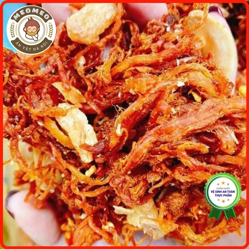 Khô heo cháy tỏi, thịt heo khô 300g loại ngon, heo khô cháy tỏi chuẩn vị MEOMEO đồ ăn vặt Hà Nội, tốt cho sức khỏe | BigBuy360 - bigbuy360.vn