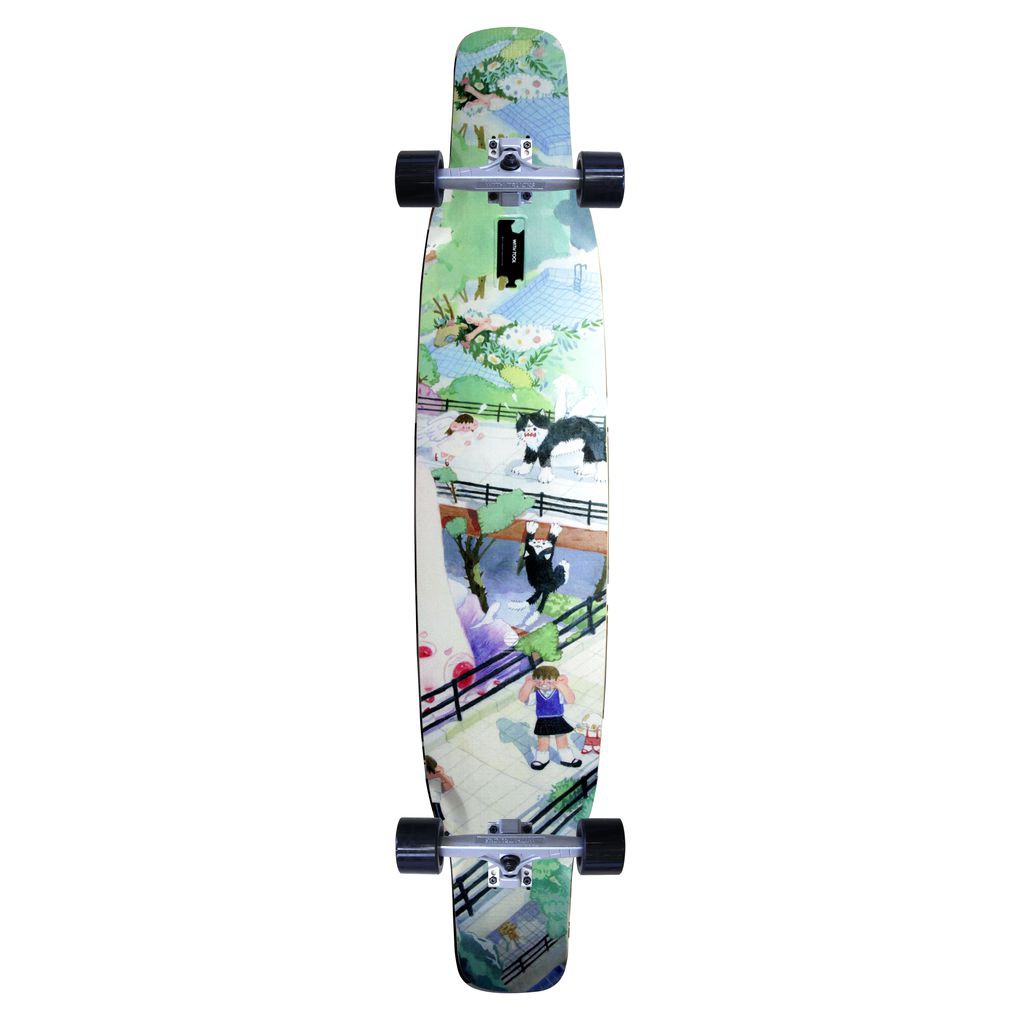 Ván Trượt Longboard Cao Cấp - WITH LONGBOARDS 47&quot; LONGBOARD COMPLETE SET 9.25X47&quot;