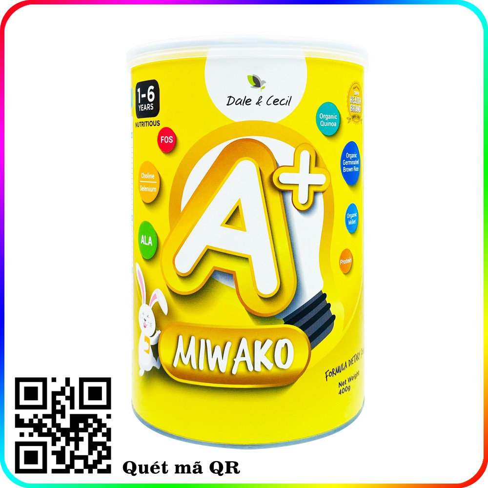 SỮA MIWAKO A + NEW - HỘP 400G - NHẬP KHẨU MALAYSIA