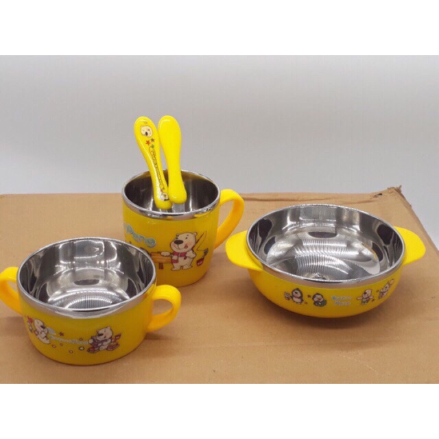 Bộ bát thìa inox 304 cho bé