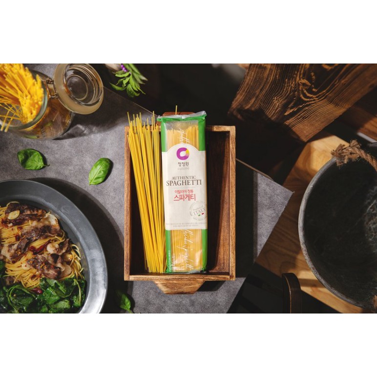 [CHUNGJUNGWON] MỲ Ý SPAGETTI TRUYỀN THỐNG 500G - [청정원] 이탈리아정통스파게티면 500G