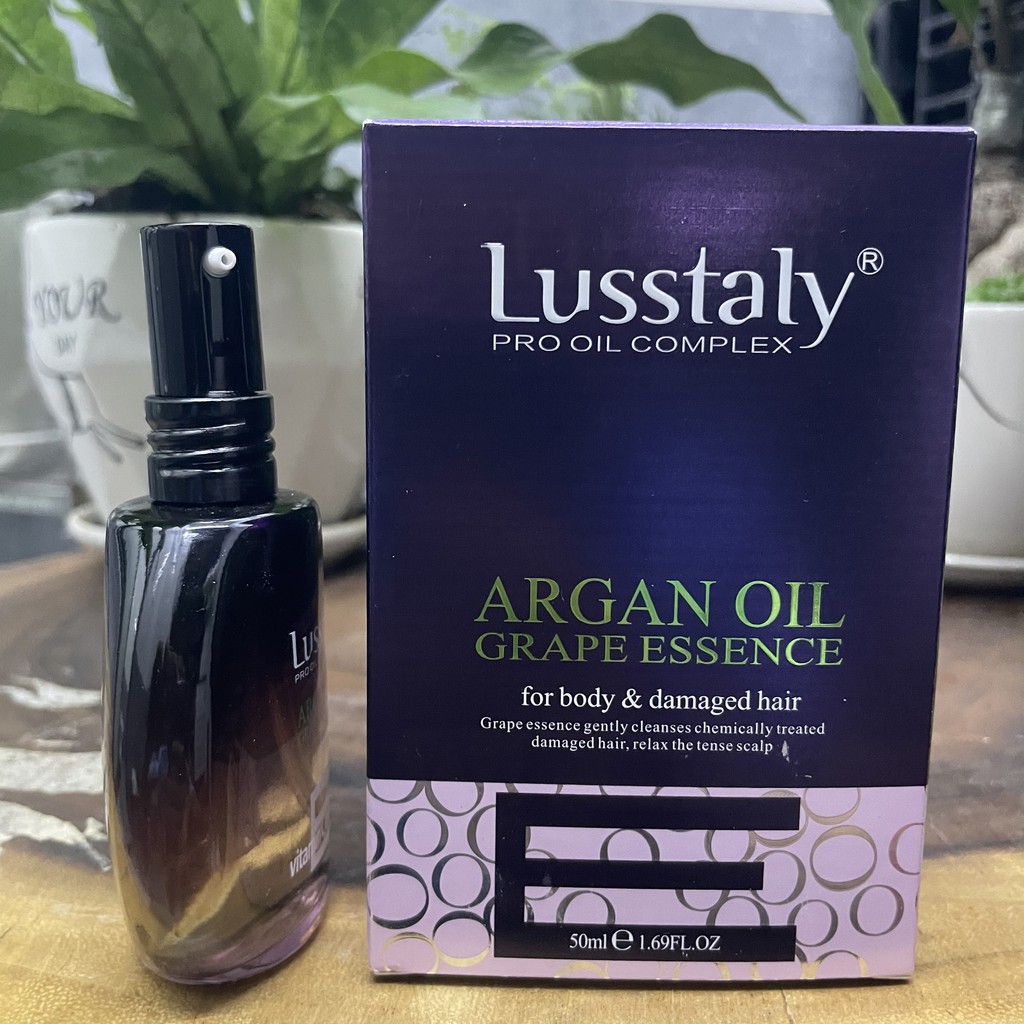 [Chính Hãng]Tinh dầu dưỡng bóng Lusstaly Collagen Vitamin E 50ml