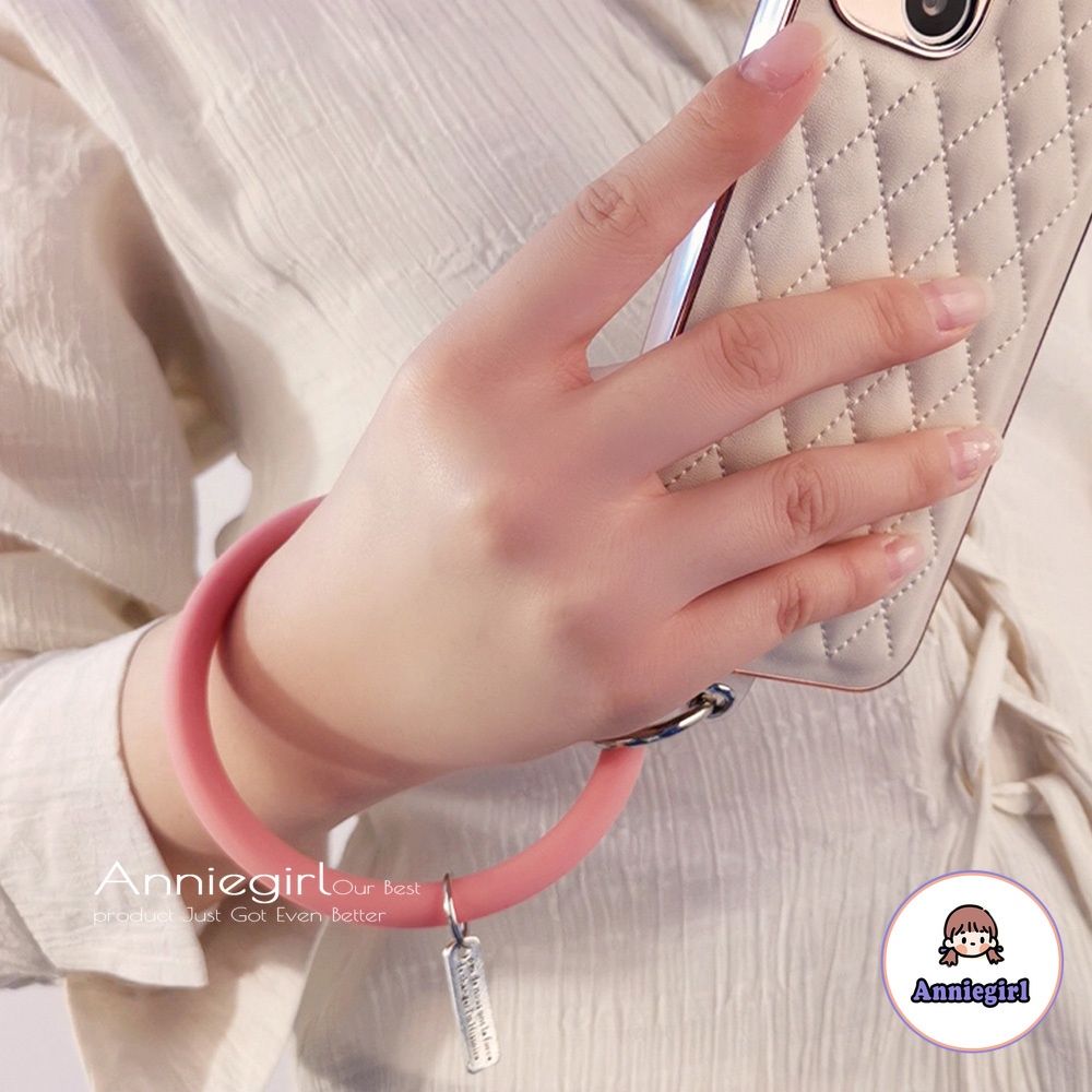 Dây Đeo Điện Thoại Bằng Silicon Dẻo Chống Thất Lạc Tiện Dụng Cho Nữ