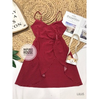 [NAPUBEE] Đầm 2 dây xoắn eo - Đầm chấm bi form xòe - váy xòe 2 dây chấm bi LULUS DRESS